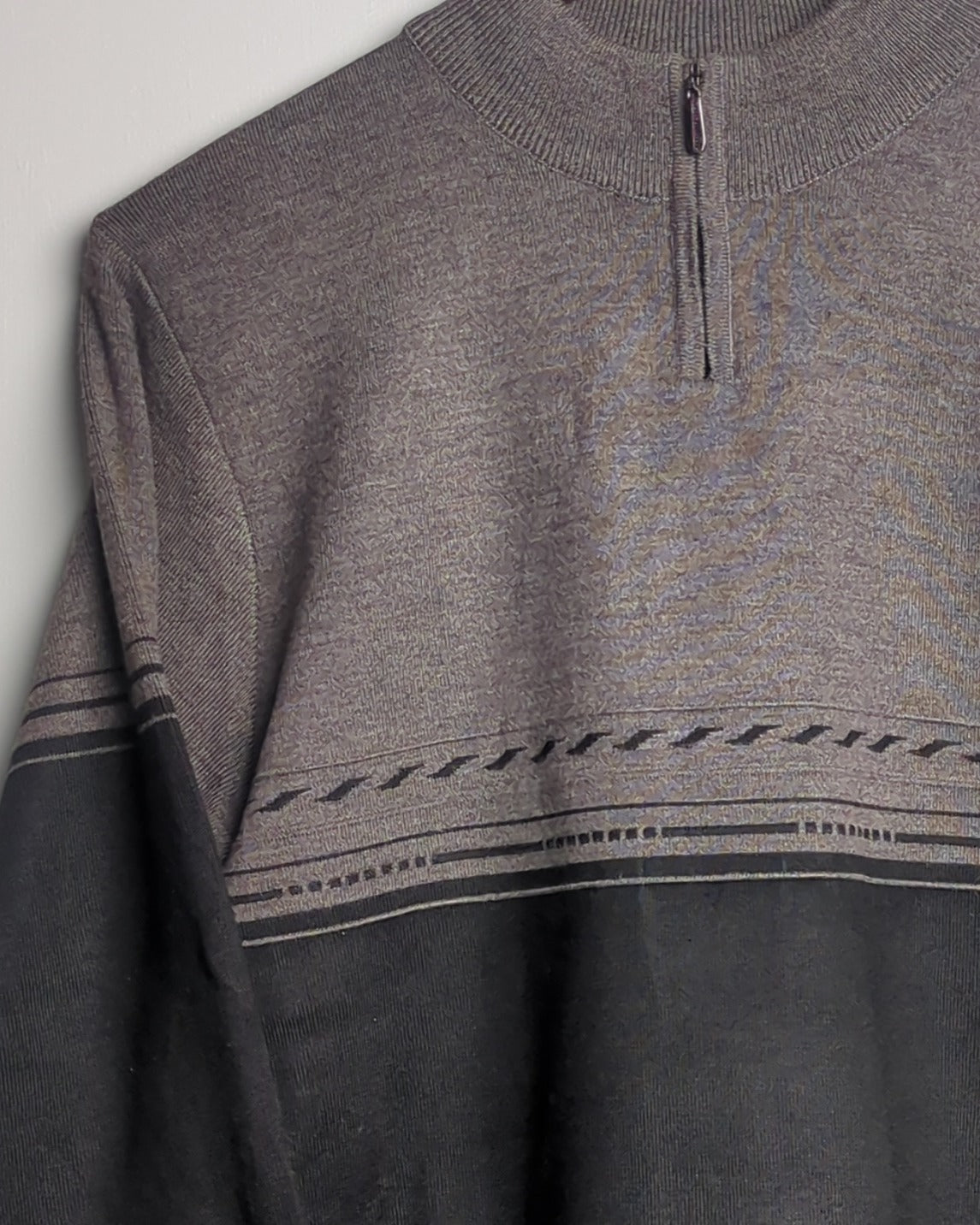 Gray Zip Sweater