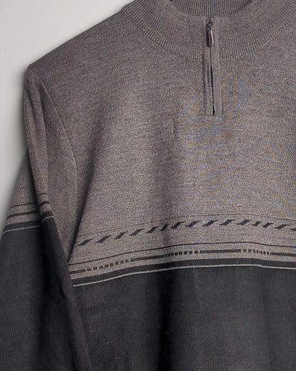 Gray Zip Sweater