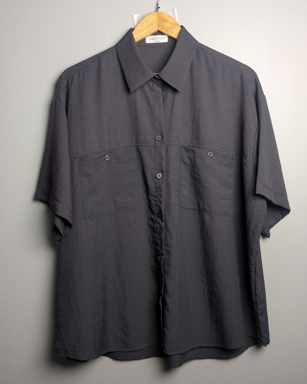 Dailyjou Gray Utility Shirt