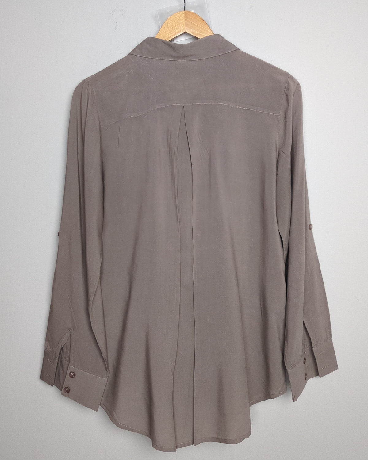 Majora Gray Button-Down Shirt