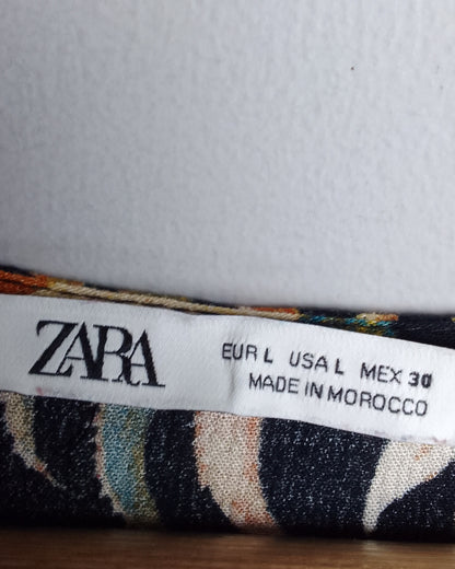 Zara Black Floral Dress