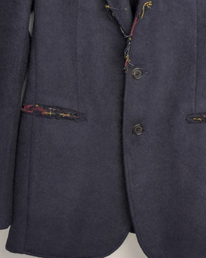 D.Gnak Blue Woolen Blazer