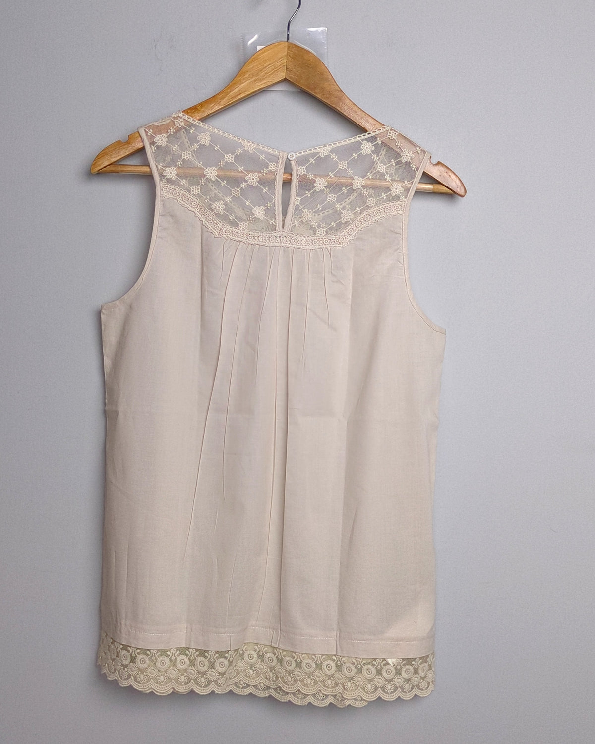 Promod Cream Cotton Top