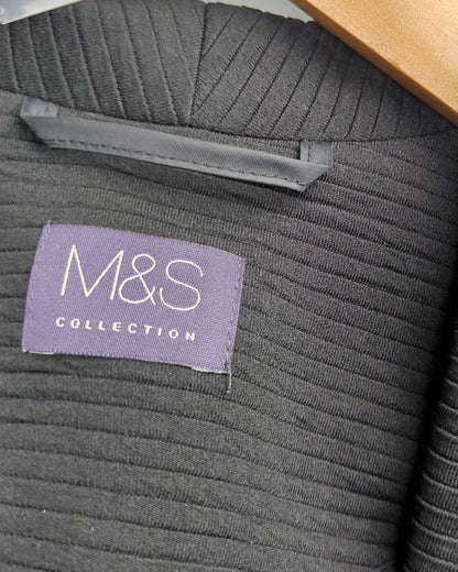 Marks And Spencer Black Open Blazer