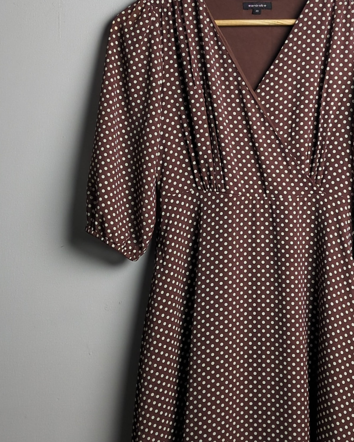 Wardrobe Brown Wrap Dress