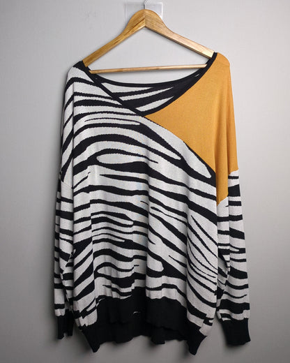 Black Zebra Sweater