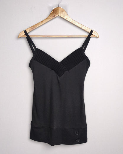 Black Ribbed Camisole