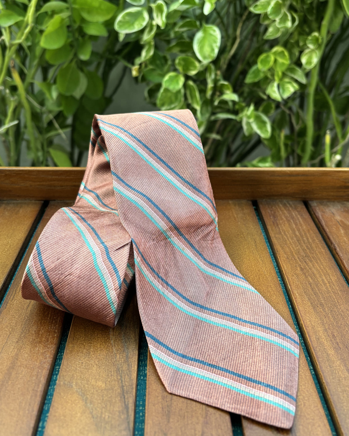Chaps Ralph Lauren Pink Striped Necktie