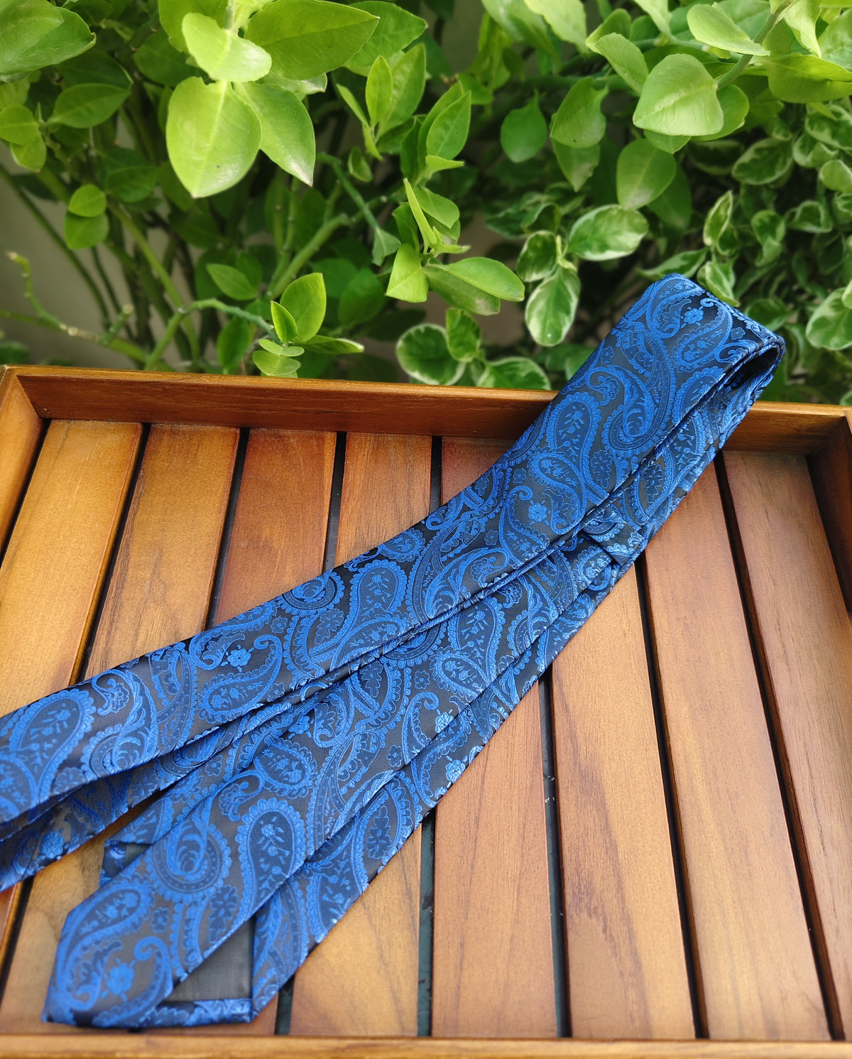 Blue Paisley Necktie