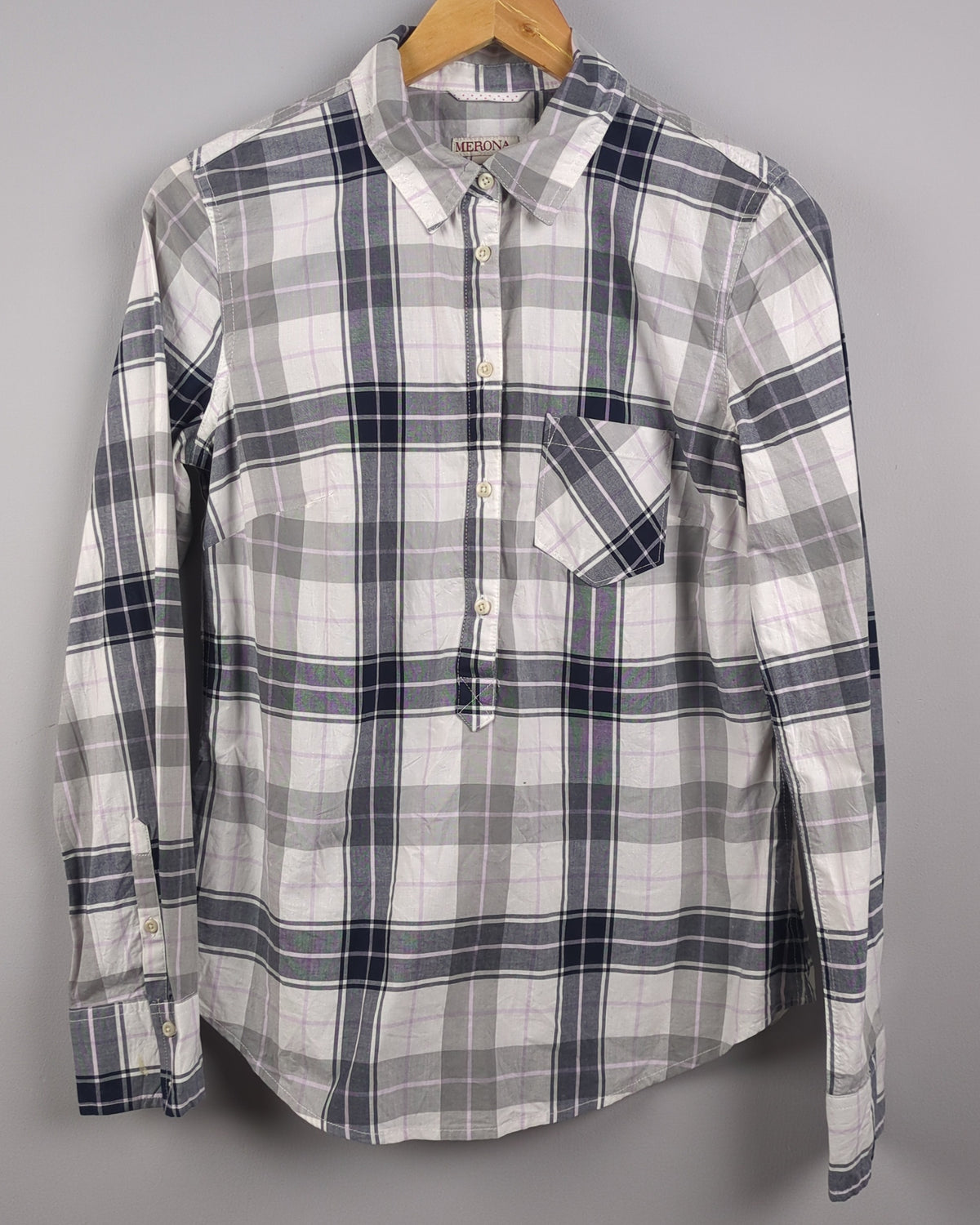 Gray Plaid Shirt