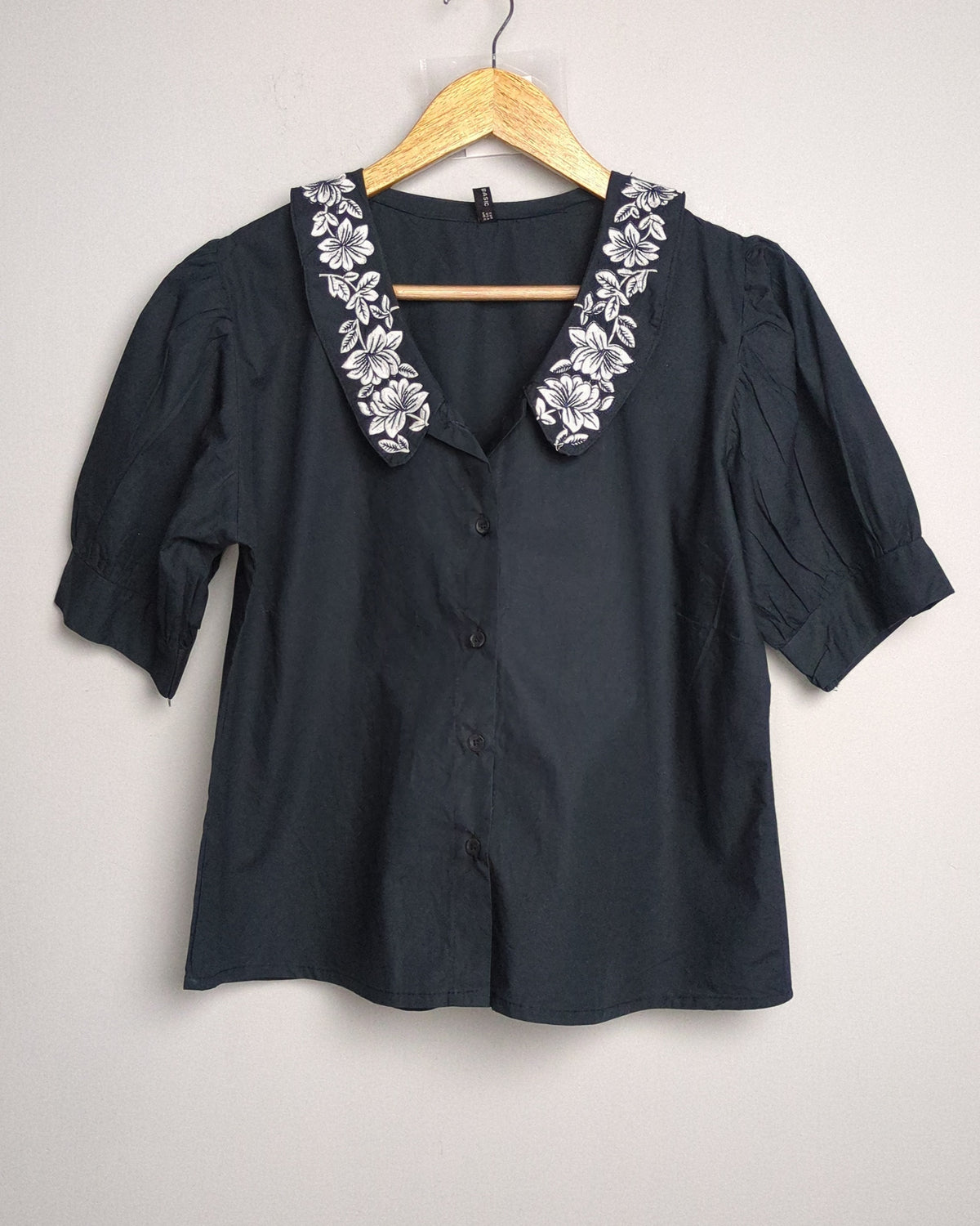 Black Collared Blouse