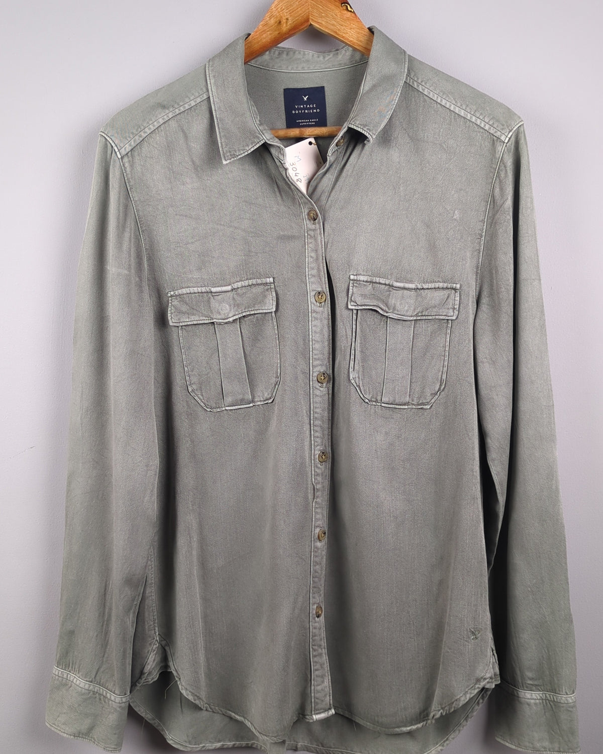 Green Button-Down Shirt