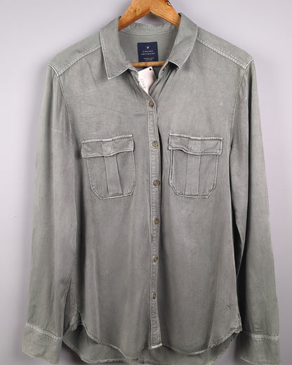 Green Button-Down Shirt