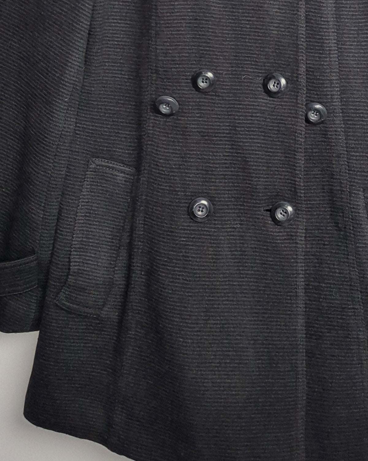 Si Black Peacoat Jacket
