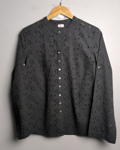 Itsu Black Eyelet Blouse