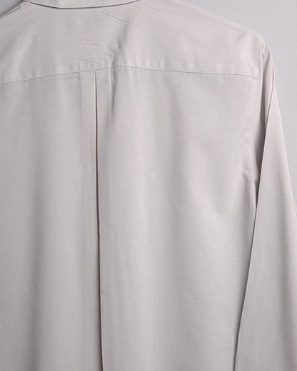 Uni Qlo Beige Button-Down Shirt