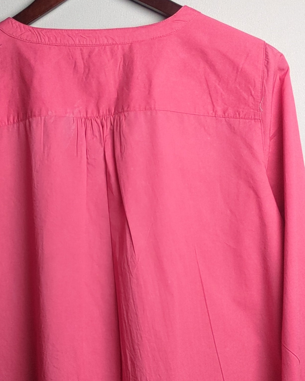 Lands End Pink Pleated Blouse