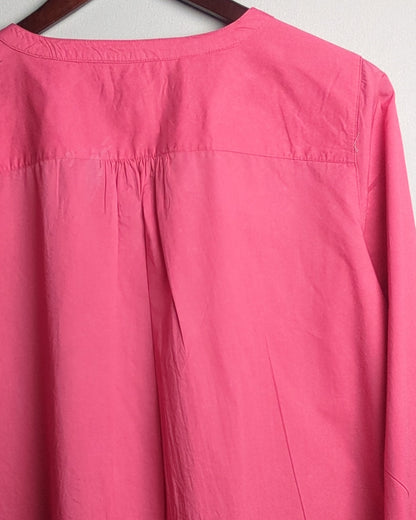 Lands End Pink Pleated Blouse
