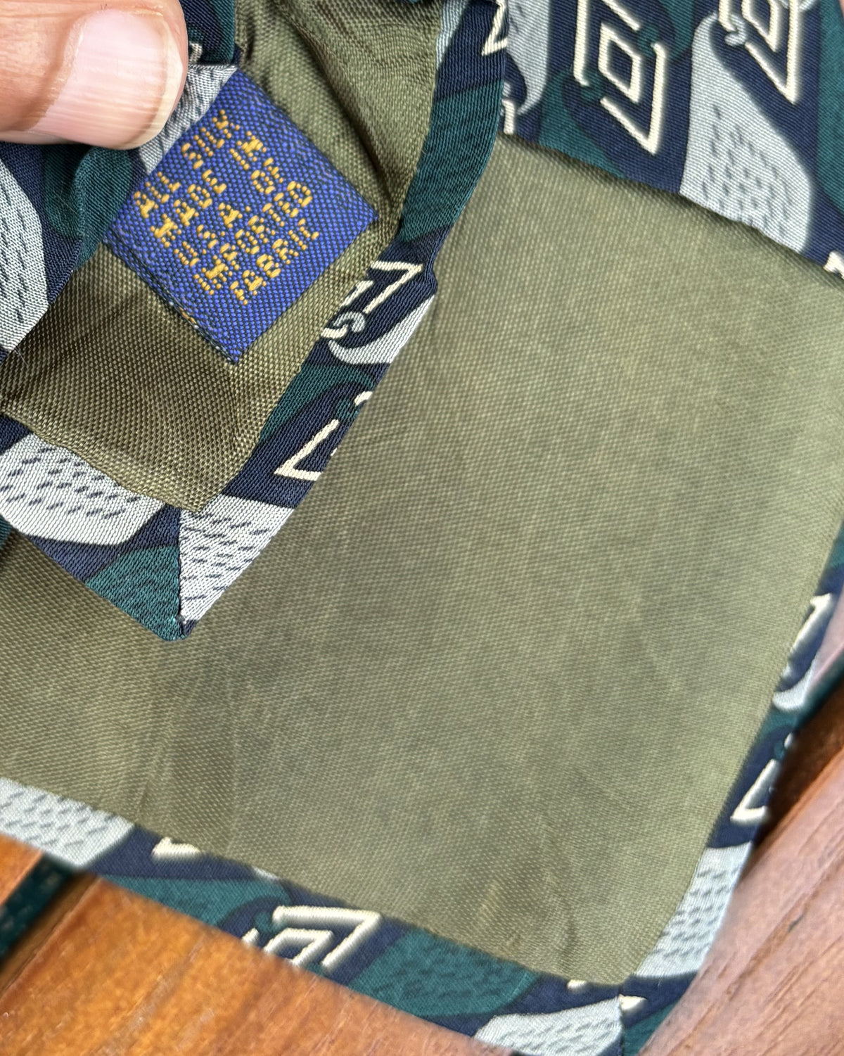 Chaps Ralph Lauren Blue Geometric Necktie