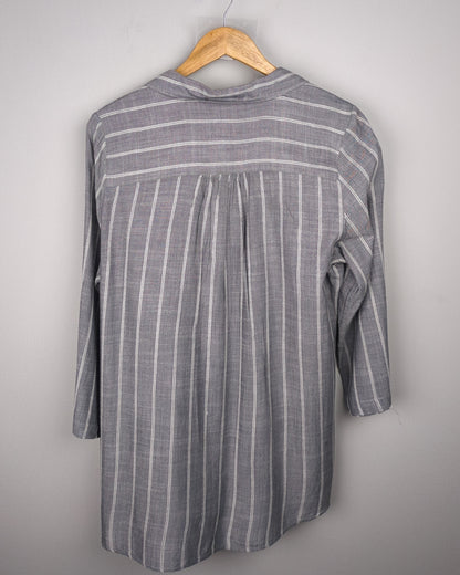 Grenier Gray Striped Shirt