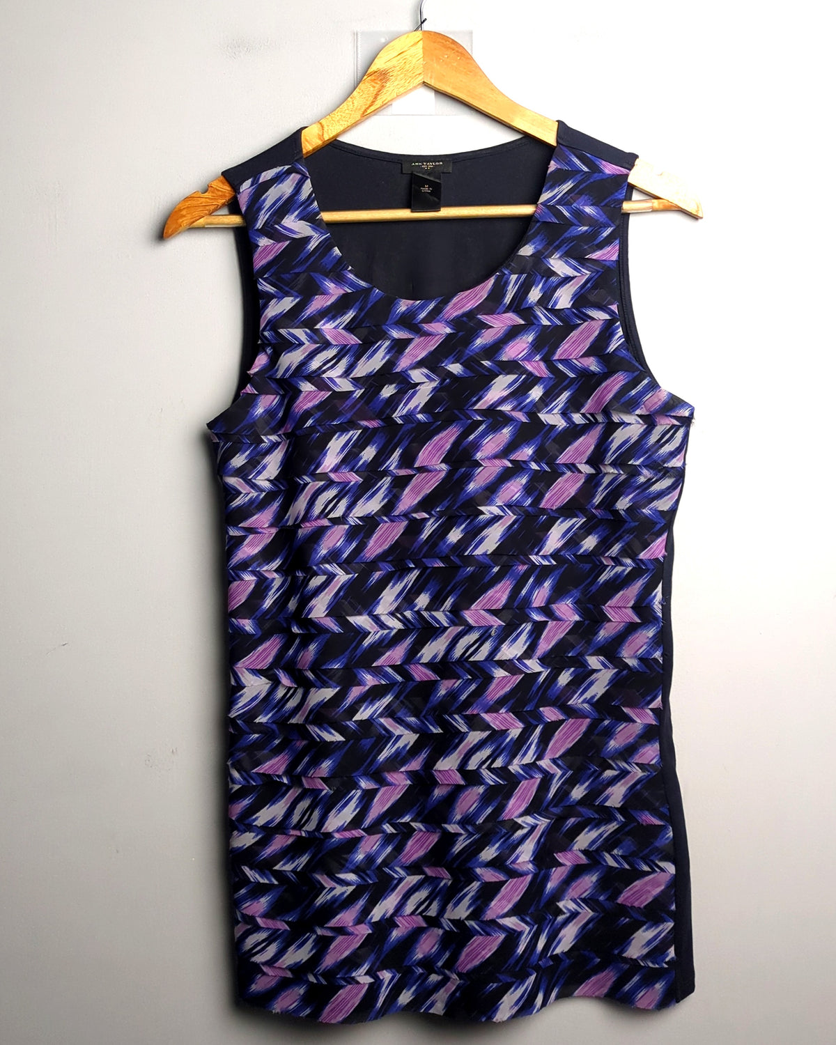 Ann Taylor Blue Sleeveless Blouse