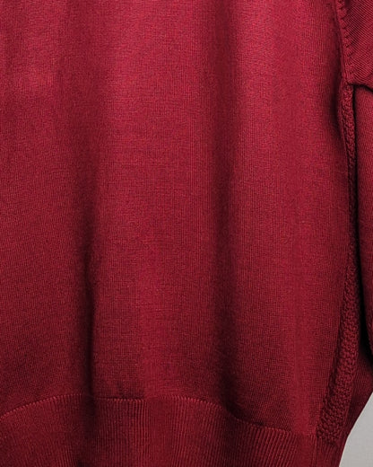 Huahuawangzi Wine Knitted Sweater