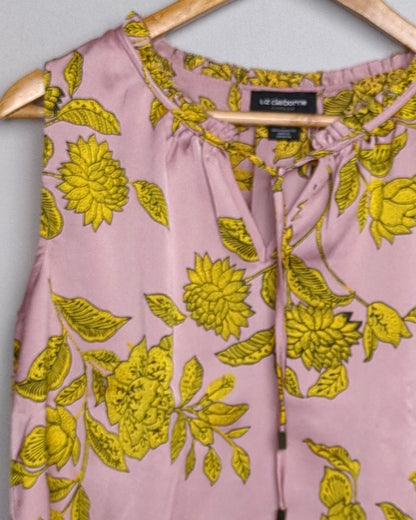 Liz Claiborne Pink Floral Tank