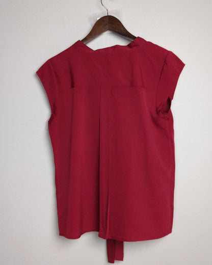 Wardrobe Red Sleeveless Blouse