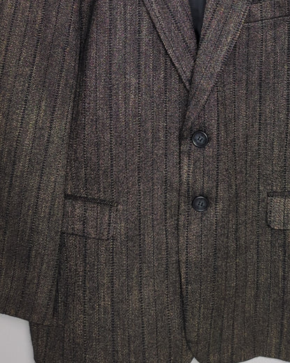 Brown Striped Blazer