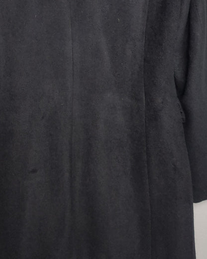 Zishen Black Woolen Coat