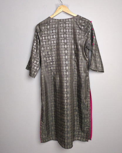 Aurelia Gray Printed Kurta