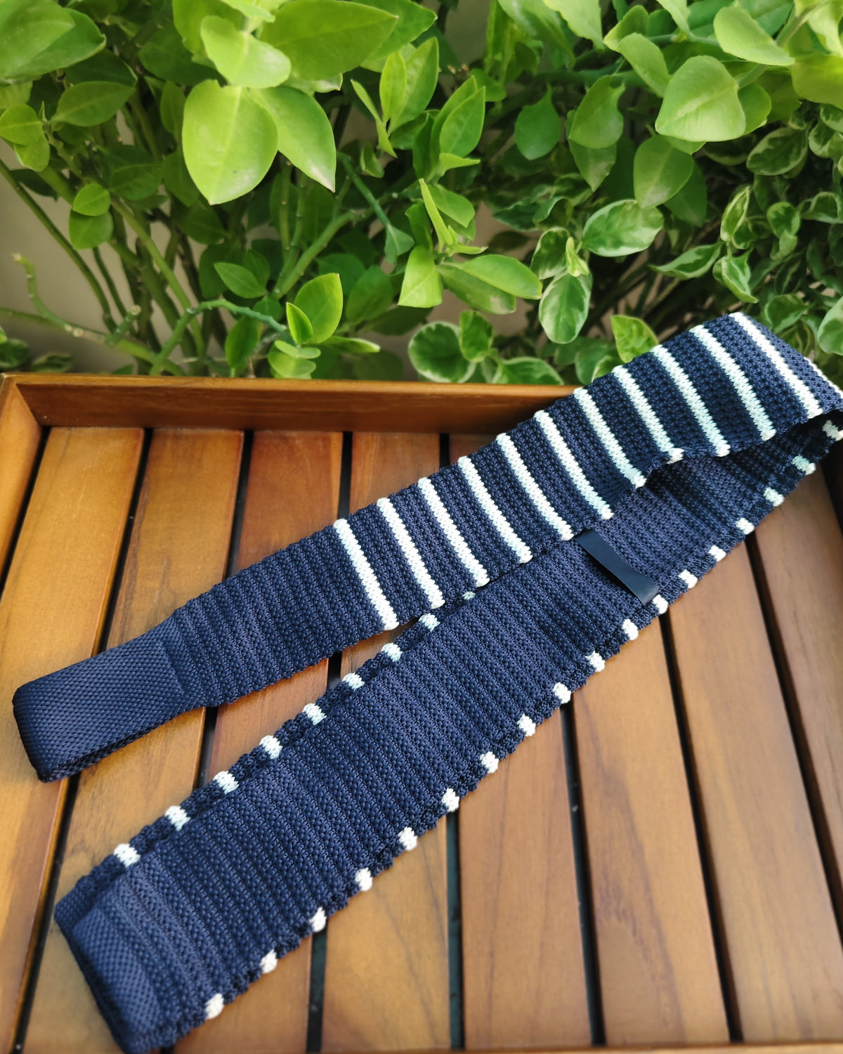 Blue Knitted Tie