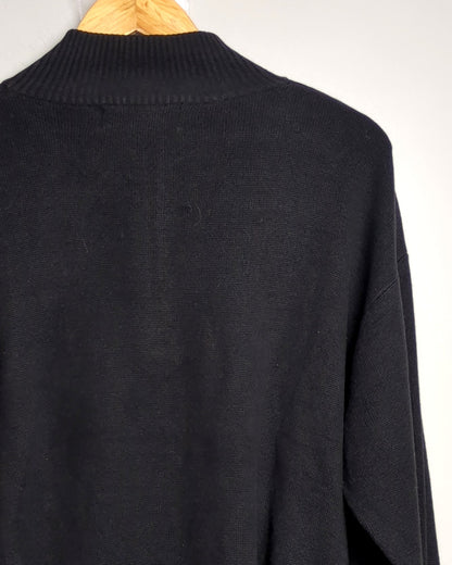 Us Polo Assn Black Zip Sweater