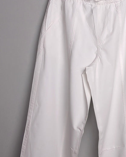 Zara White Casual Trousers
