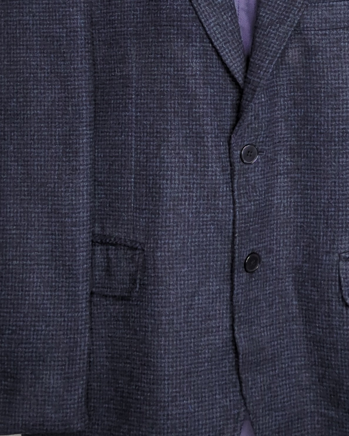Lusen Blue Textured Blazer