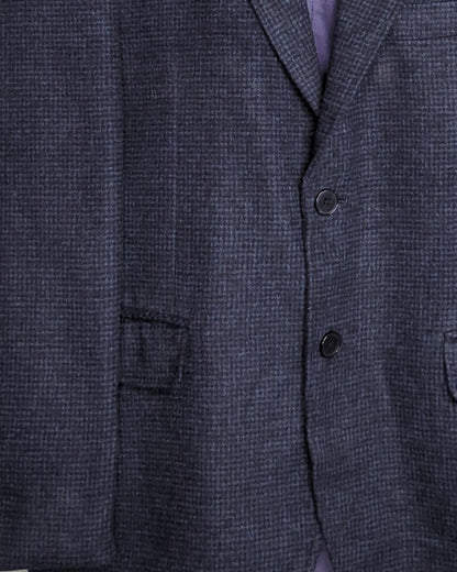 Lusen Blue Textured Blazer