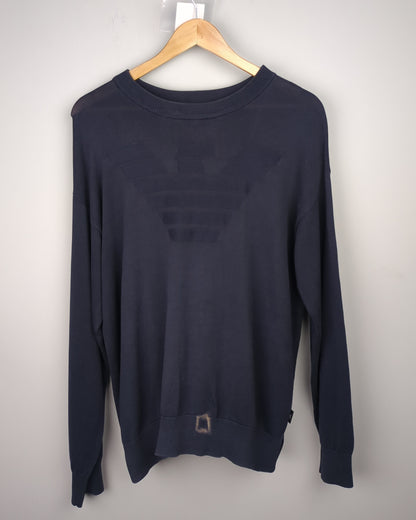 Emporio Armani Black Crewneck Sweater