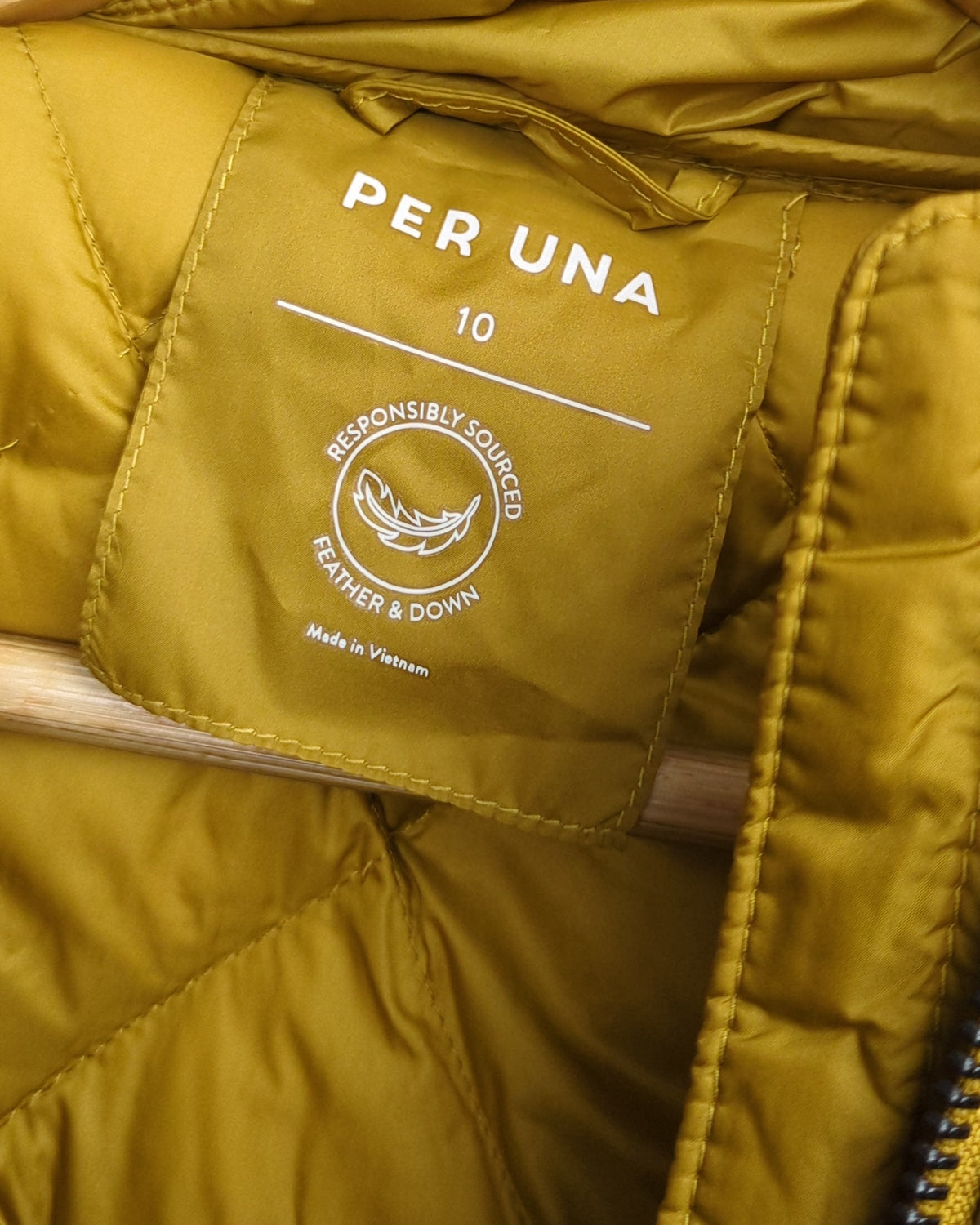 Per Una Marks And Spencer Orange Quilted Jacket