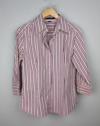 Wine Striped Shirt