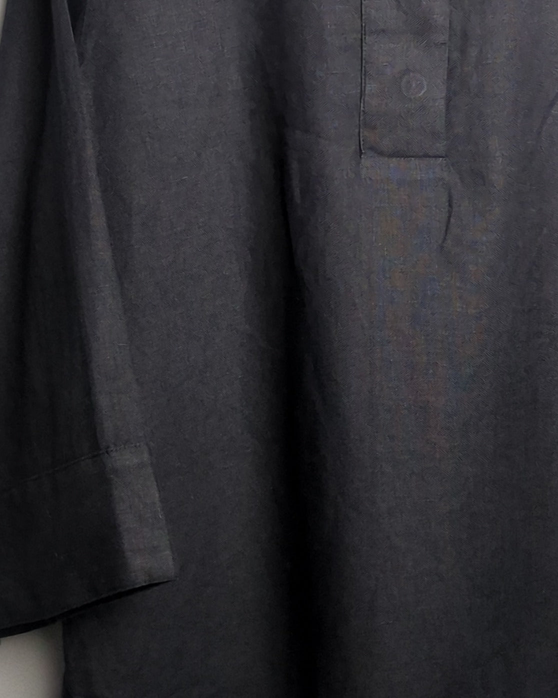 J Crew Black Linen Blouse