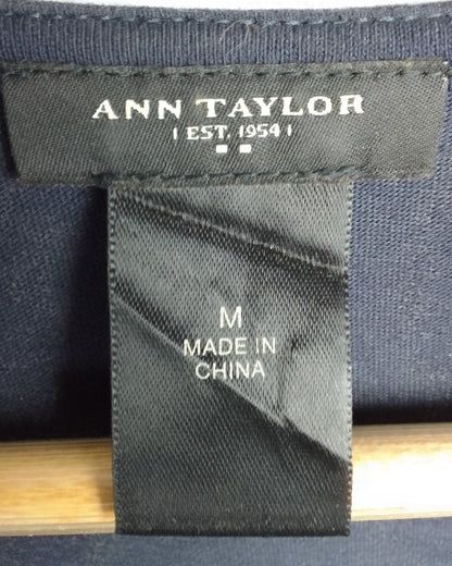 Ann Taylor Blue Sleeveless Blouse