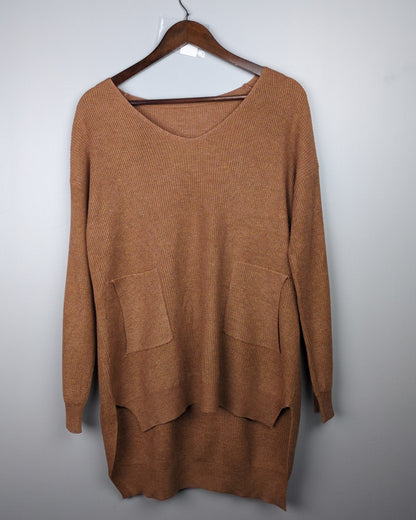 Brown Knitted Tunic