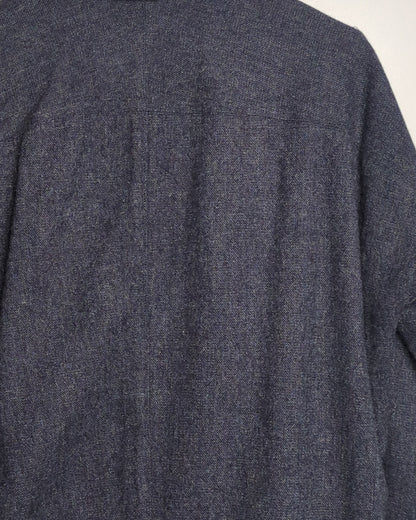 Blue Single-Breasted Coat