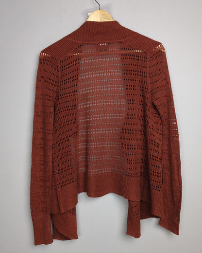 Eddie Bauer Wine Open Cardigan
