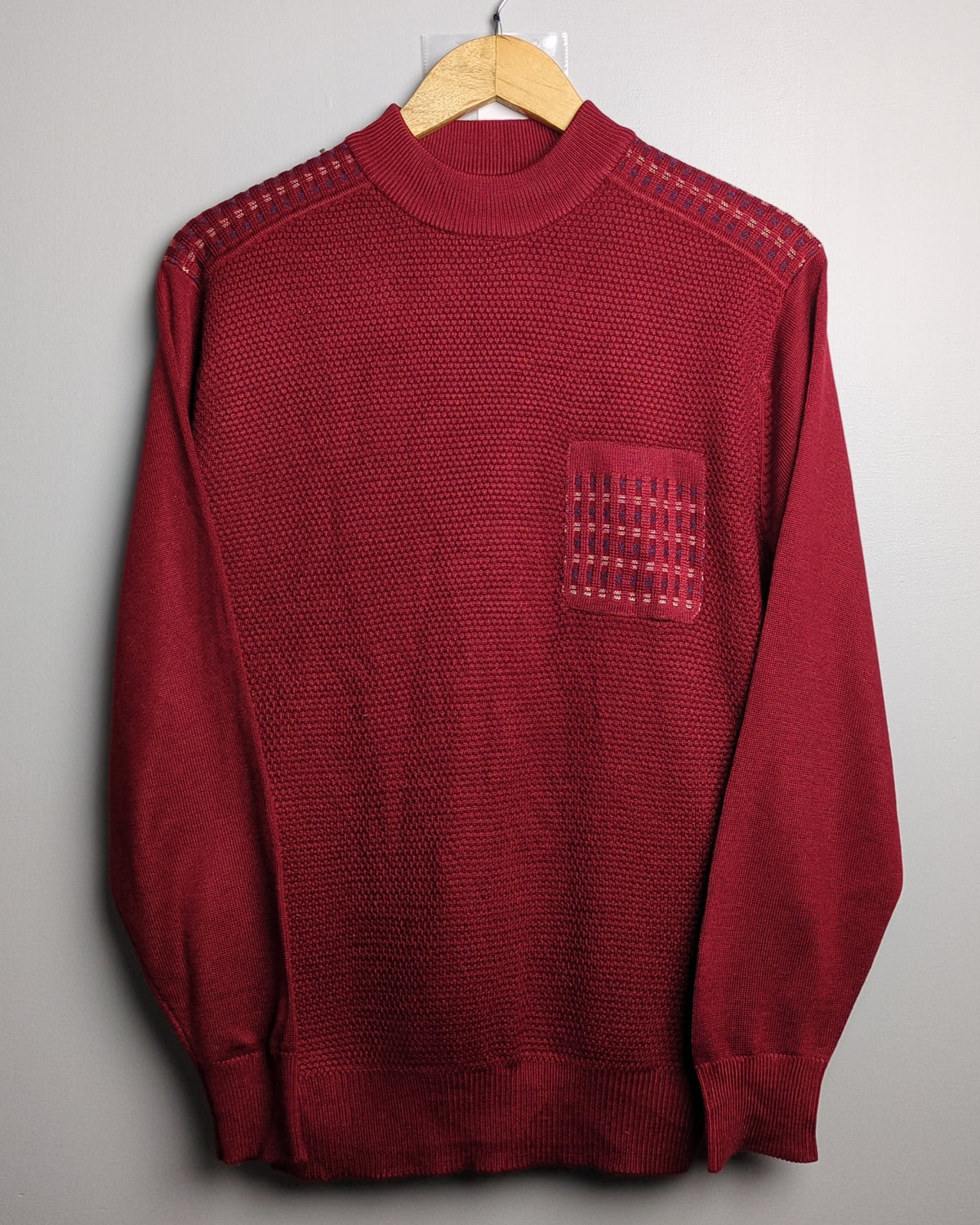 Huahuawangzi Wine Knitted Sweater