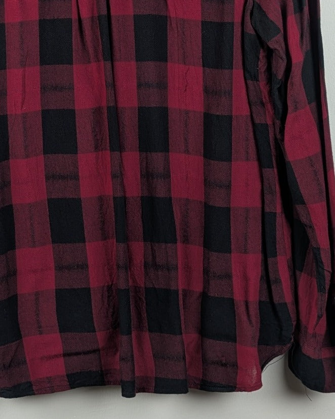 Wine Wrap Blouse