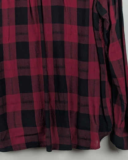 Wine Wrap Blouse