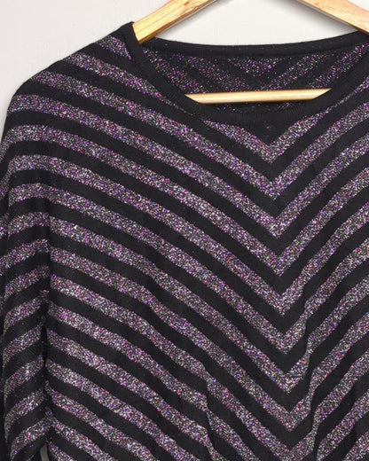 Black Chevron Sweater