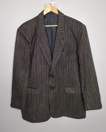 Brown Striped Blazer