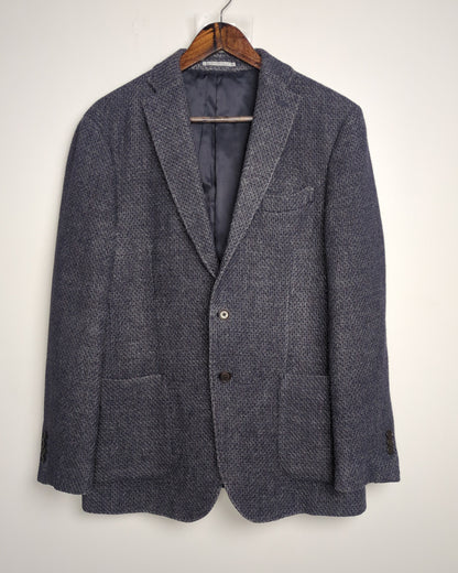 Taka-Q Blue Textured Blazer